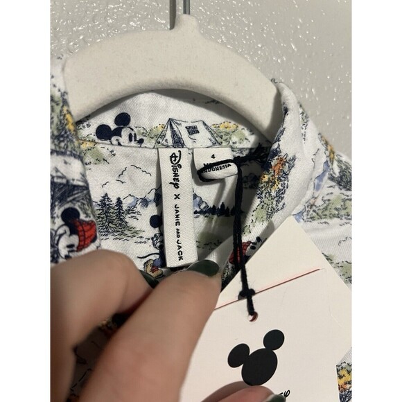 Janie and Jack Boy's Long Sleeve Mickey Mouse Button Down Shirt Size 4T NWT - Picture 4 of 5